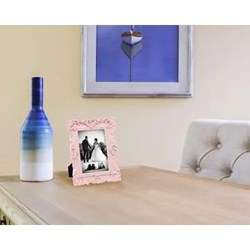 Elegant Laura Ashley Pink 4x6 Ornate Picture Frame