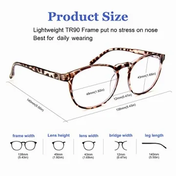 FEIYOLD Blue Light Blocking Glasses for Computer Use-2Pack