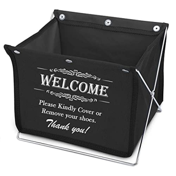 Elegant Foldable Fabric Storage Box for Disposable Shoe Covers