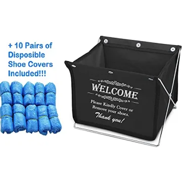 Foldable Fabric Storage Box for Stylish Shoe Covers