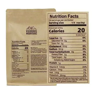 VIGOROUS MOUNTAINS Organic Dried Shiitake Mushrooms 4.23oz