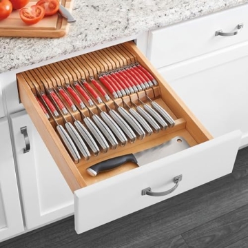 55 Slot Knife Drawer Organizer for Kitchen Essentials