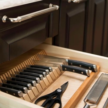 55 Slot Knife Drawer Organizer for Kitchen Essentials