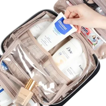 NISHEL Portable Hanging Toiletry Bag for Travelers