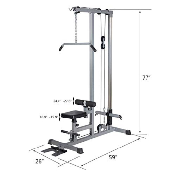 GDLF LAT Pull Down Machine for Compact Strength Training