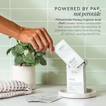 Boka New Teeth Whitening Strips for Adults - 32 White Strips (16 Treatments) - Nano Hydroxyapatite & Pap for Sensitive Teeth - Enamel Safe & Peroxide Free for Coffee, Wine, Tobacco, & Other Stains