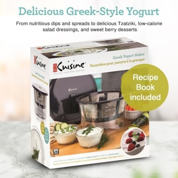 Euro Cuisine GY60 Greek Yogurt Maker for Homemade Goodness