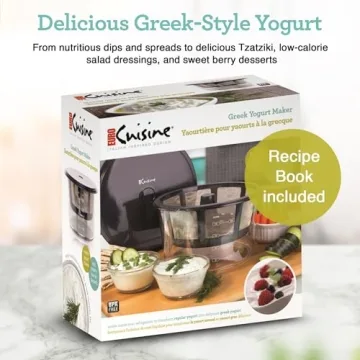 Euro Cuisine GY60 Greek Yogurt Maker for Homemade Goodness