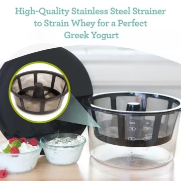 Euro Cuisine GY60 Greek Yogurt Maker for Homemade Goodness
