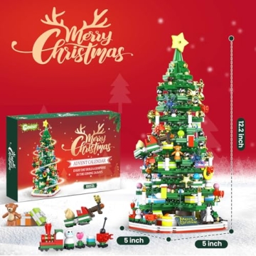 Advent Calendar 2024 Christmas Tree Building Set