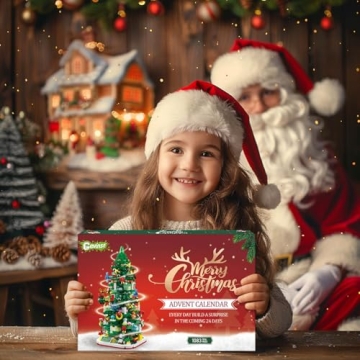 Advent Calendar 2024 Christmas Tree Building Set
