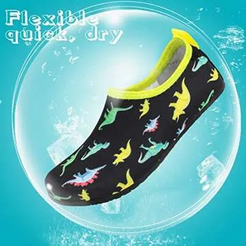HIITAVE Girls Swim Water Shoes Quick Dry Toddler Aqua Socks