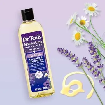 Dr Teal's Bath & Body Oil for Sleep | Lavender & Melatonin