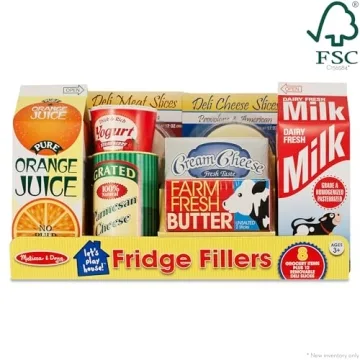 Melissa & Doug Fridge Groceries Play Food Set - 8 Pieces