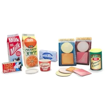 Melissa & Doug Fridge Groceries Play Food Set - 8 Pieces