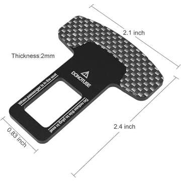 Fangool Auto Belt Plug Slot Buckle Booster Pad,Universal Fit,Suitable for Most of The Car's Make You...