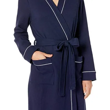 Lightweight Waffle Full-Length Robe for Women