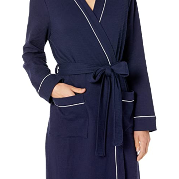 Lightweight Waffle Full-Length Robe for Women