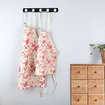 Matching Aprons Set for Kids and Adults Perfect for Cooking