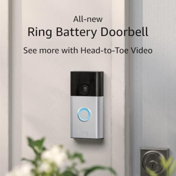 New Ring Battery Doorbell 2024 - Satin Nickel