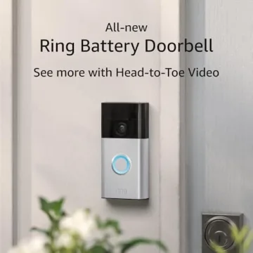 New Ring Battery Doorbell 2024 - Satin Nickel