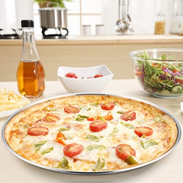 P&P CHEF Stainless Steel Pizza Pan for Baking and Roasting