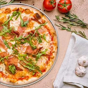 P&P CHEF Stainless Steel Pizza Pan for Baking and Roasting