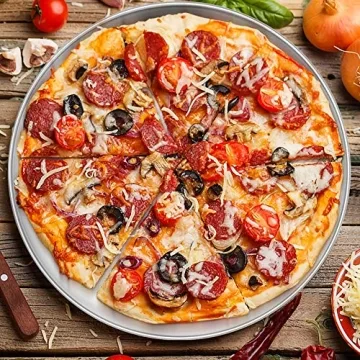 P&P CHEF Stainless Steel Pizza Pan for Baking and Roasting