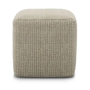 Stylish Simpli Home Square Woven Ottoman for Eco-Friendly Living