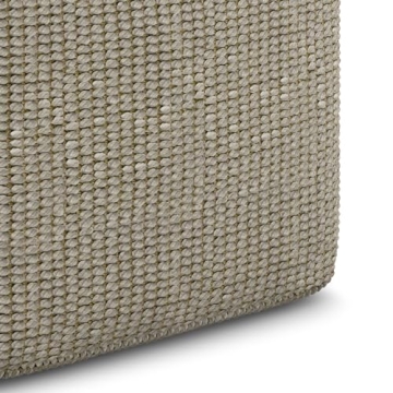 Stylish Simpli Home Square Woven Ottoman for Eco-Friendly Living