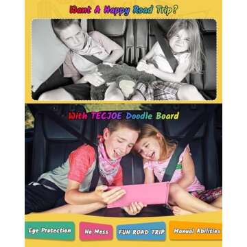 TECJOE 2 Pack Colorful LCD Writing Tablets for Kids