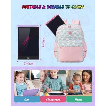 TECJOE 2 Pack Colorful LCD Writing Tablets for Kids