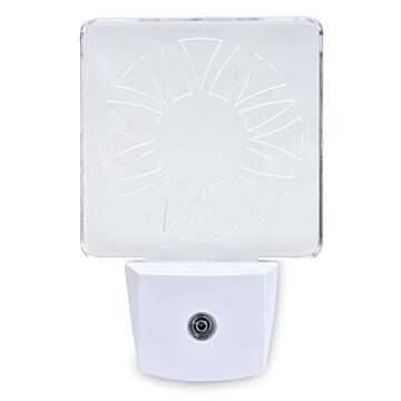 Spectra479 - Red LED Dim Night Light for Bedrooms & Bathrooms [2 Pack] - BioRhythm Safe - (Circle)