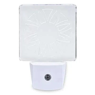 Spectra479 - Red LED Dim Night Light for Bedrooms & Bathrooms [2 Pack] - BioRhythm Safe - (Circle)