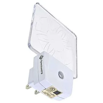 Spectra479 - Red LED Dim Night Light for Bedrooms & Bathrooms [2 Pack] - BioRhythm Safe - (Circle)