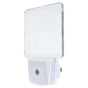 Spectra479 - Red LED Dim Night Light for Bedrooms & Bathrooms [2 Pack] - BioRhythm Safe - (Circle)