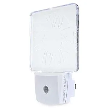 Spectra479 - Red LED Dim Night Light for Bedrooms & Bathrooms [2 Pack] - BioRhythm Safe - (Circle)