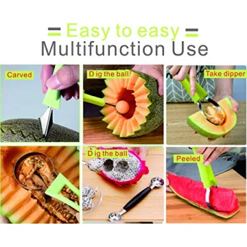 DIANCHU Melon Baller Scoop Set - 4-in-1 Kitchen Tool