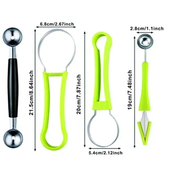 DIANCHU Melon Baller Scoop Set - 4-in-1 Kitchen Tool