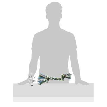 Aspen/Booda Corporation DBX50774 2-Knot Rope Bone Dog Toy, X-Large, Assorted