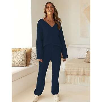 Shop Cozy MEROKEETY Women’s Lounge Set for Winter Comfort