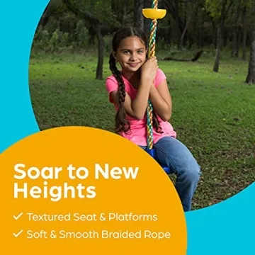 Jungle Gym Kingdom Tree Swing - Colorful Outdoor Fun for Kids