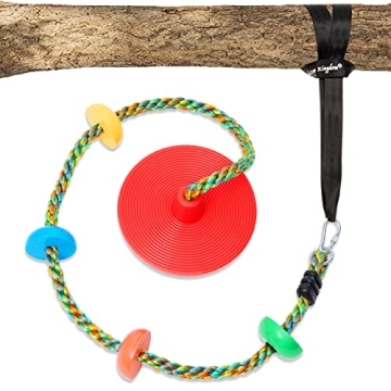 Jungle Gym Kingdom Tree Swing - Colorful Outdoor Fun for Kids