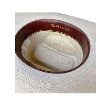 Stylish Stetson Square Palm Straw Cowboy Hat - Perfect Fit!