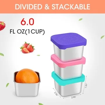 Haldane Mini Snack Containers for Kids, Leak-Proof and Easy to Clean