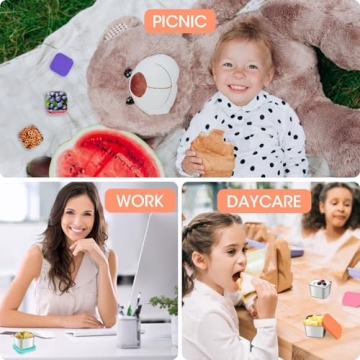 Haldane Mini Snack Containers for Kids, Leak-Proof and Easy to Clean