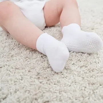 ZAPLES Non Slip Baby Ankle Socks, Anti-Skid for Toddlers