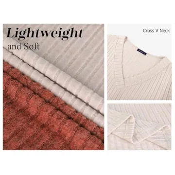 Womens Long Sleeve Comfy Tunic Sweater for Fall Fashion