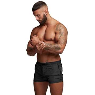 TONLEN Men's Swimwear Shorts - Quick-Dry with Pockets