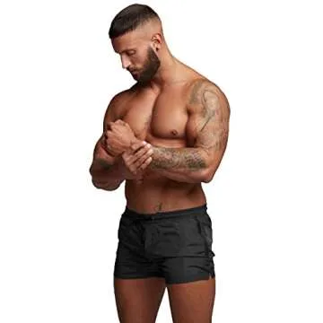 TONLEN Men's Swimwear Shorts - Quick-Dry with Pockets